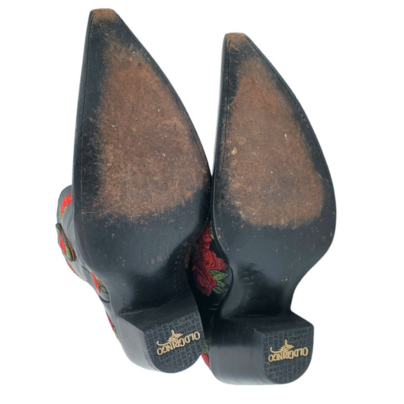 Old Gringo See No Evil Skull & Rose Cowboy Cowgirl Boots - Picture 12 of 12